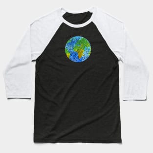 Swirly Earth Baseball T-Shirt